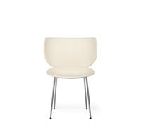 Moooi Hana Chaise De Salle À Manger Oyster White/Chrome