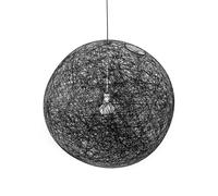 MOOOI lampe suspension RANDOM LIGHT II LED ( 80 cm noir, cble 4 mtres - Fibre de verre)