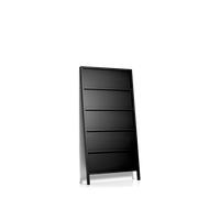 Moooi Petite Etagère Murale Oblique Hêtre Laqué Noir