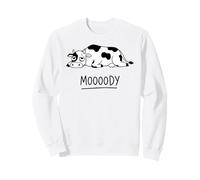Moooody Cow Farmer Funny Moody Bovins Élevage laitier Sweatshirt