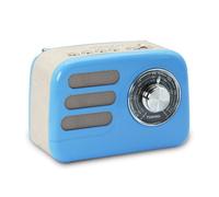 MOOOV 477242 Radio portable vintage FM Bluetooth rechargeable MicroSD bleu