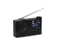 MOOOV 477254 Radio Portable Numérique Dab/Dab Plus/FM, Bluetooth et USB - Poste Fonction Réveil, Ecran Couleur, Sortie Casque, Haut Parleur - Alim Secteur ou Batterie Rechargeable - Noir