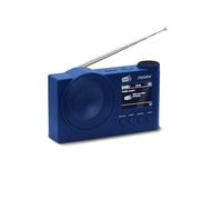MOOOV 477255 Radio Portable Numérique Dab/Dab Plus/FM, Bluetooth et USB - Poste Fonction Réveil, Ecran Couleur, Sortie Casque, Haut Parleur - Alim Secteur ou Batterie Rechargeable - Bleu