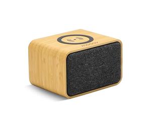 mooov 477352 Enceinte Bluetooth Bamboo Portable avec Chargeur Induction pour Smartphone
