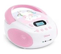 Mooov 477407 Lecteur CD MP3 Licorne enfant avec port USB Rose G