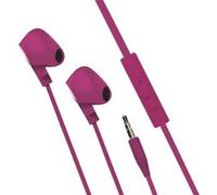 mooov 493161 Ecouteurs Intra-Auriculaires avec Micro intégré- Prise Jack, Fil 1,2M de Long - Commande Prise Appel et Volume Réglable Musique - Violet