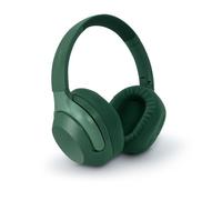 mooov 618321 Casque Bluetooth sans Fil ANC à réduction de Bruit Active Plaible - Micro intégré pour Appel - Rechargeable avec 30H d'Autonimie - Effet Audio Spatial et Réglages sur Casque - Vert