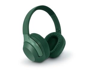 mooov 618321 Casque Bluetooth sans Fil ANC à réduction de Bruit Active Plaible - Micro intégré pour Appel - Rechargeable avec 30H d'Autonimie - Effet Audio Spatial et Réglages sur Casque - Vert