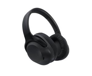 mooov 618323 Casque Bluetooth sans Fil ANC à réduction de Bruit Active Plaible - Micro intégré pour Appel - Rechargeable avec 30H d'Autonimie - Effet Audio Spatial et Réglages sur Casque - Noir