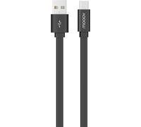 Mooov 732059 Câble Usb-A/Usb-C Plat Data Et Charge Noir 2 M
