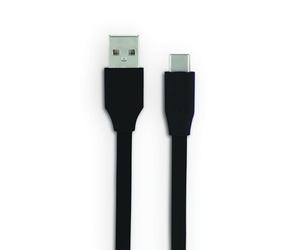 mooov 732093 Câble USB-C/USB-A Plat 3 M - Noir
