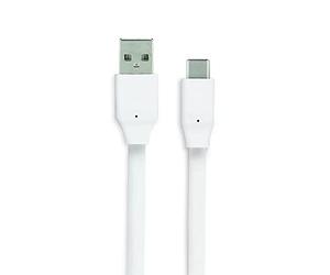 mooov 732094 Câble USB-C/USB-A Plat 3 M - Blanc