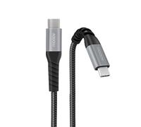 mooov 732115 - Câble USB-C renforcé 1 m - Nylon tressé avec fibre d'aramide, charge rapide 3A, transfert 480 Mbit/s, garantie 10 ans