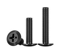 MOOPW Acier inoxydable 304 Cruciforme À empreinte Tête bombée Boulons de raccordement Chambre Armoires Contreplaqué Tête fraisée Vis à métaux M5 x 20mm 20 Pcs