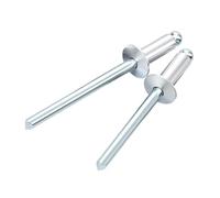 MOOPW Aluminium Rivets aveugles Tête bombée Multi grip Exposée Rivets pop | À décoller Tige cassante Rivets M4.8 x 11mm 50 Pcs