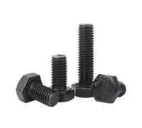 MOOPW Année 12.9 Acier Boulons à six pans - Tête hexagonale Vis Haute résistance Allonger Métrique Mécanique Fixations M10 x 45mm 5 Pcs