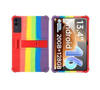 MOOPW Coque pour TABWEE T60 Pro Tablette 13.4 Pouce Libération 2025 Souple Silicone Antichoc Support Coque Caoutchouc Adaptée aux Enfants Protection Housse Etuis