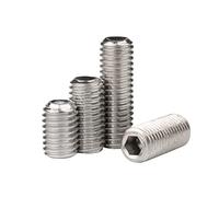 MOOPW Douille Hexagonale Vis de pression - M5 x 5mm 50 Pièces Point de tasse Hexagone Vis sans tête Boutons Allen Acier inoxydable 304