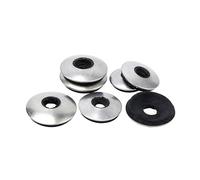 MOOPW Rondelles de fermeture Acier inoxydable 304 Collé Scellage Joint Composite Imperméable Rondelles d'étanchéité M10 x 25mm 50 Pcs