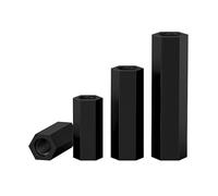 MOOPW Vis Double through Nylon Entretoises Filetage femelle Goujon d'ordinateur Creux Creux Standoffs PCB Carte mère Isolation Plastique Pilier M4 x 15mm 20 Pcs