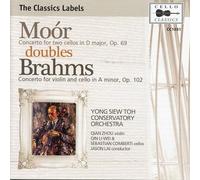 Moór Doubles Brahms. Concertos pour Violoncelle. Li-Wei, Comberti, Lai.