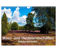 Moor- und Heidelandschaften Niedersachsen (Wandkalender 2026 DIN A4 quer), CALVENDO Monatskalender: Naturpark Lüneburger Heide