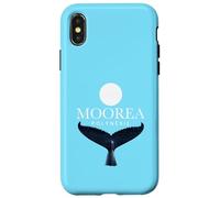 Moorea Polynesie Coucher de Soleil Queue de Baleine Coque pour iPhone X/XS