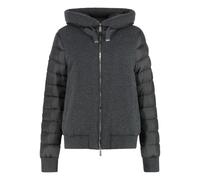 Moorer - Bomber à capuche rembourré - Femme - Vestes - Gris - Taille: 42 FR