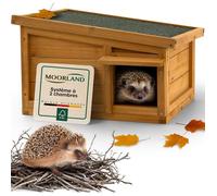 Moorland Abris pour Hérissons en Bois FSC 45×41 cm - Maison Herisson Extérieur Résistant & Isolé - Modèle IH2