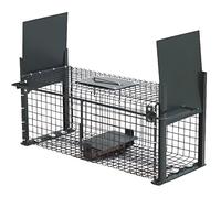 Moorland Piege de capture 50x18x18cm Infaillible Cage Pour petits animaux: campagnol, rat, ecureuil - 2 entrées + Poignée 5006