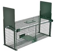 Moorland Piege Rats Stable Cage Trappe Piège Vivant réutilisable 61x21x23cm - Deux Entrées Piege a Animaux - Piege a Fouine Vivant Renards, ragondin, Lapin, mouffette, rongeurs - 5067
