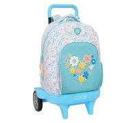 Moos Fiori - Grand Sac à Dos à roulettes, Compact évolution, Amovible, idéal pour Les Enfants de différents âges, Confortable et Polyvalent, qualité et résistance, 33 x 22 x 45 cm