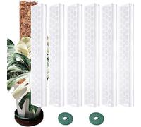 Moos Pole Monstera Support pour grimpantes empilables 41,7 cm - Intérieur transparent qui conduit à de grands supports de grimpantes