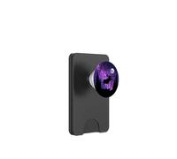 Moose Full Moon Purple Galaxy Astronomy Gift PopSockets PopWallet pour MagSafe