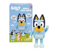 Moose Games Bluey Cache-Cache, appuie sur Son Nez pour Lancer Le Chrono, Elle Parle et rigole pour Te Donner des Indices sur sa cachette et t’Aider à la retrouver