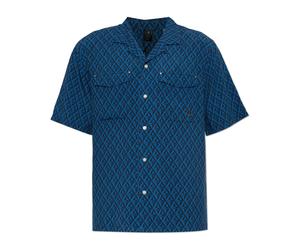 Moose Knuckles - Monogram Shirt - Homme - Chemises - Bleu - Taille: S