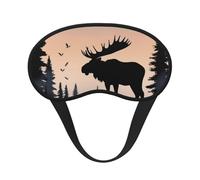 Moose Mountain Masque de sommeil en pin pour dormir sur le côté, masque de nuit bloquant la lumière pour les yeux pour homme et femme, doux et confortable pour les voyages, la sieste