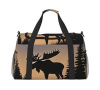 Moose Mountain Pine Tree Wilderness Sac de w nd, sac fourre-tout et sac à bandoulière pour voyage, fitness