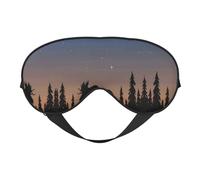 Moose Mountain Pine Tree Wilderness Sleep Eye Mas Updated Design Bloque la lumière Night Eye Blinder Hommes Femmes Shift Travail Voyage