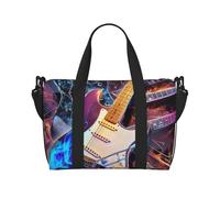 Moose Mountain - Sac de voyage léger et résistant à l'eau pour homme, femme et adolescent - Motif sapin sauvage, Magic Electric Guitar Music, Taille unique, Sac de voyage