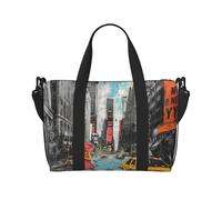 Moose Mountain - Sac de voyage léger et résistant à l'eau pour homme, femme et adolescent - Motif sapin sauvage, Amour de New York, Taille unique, Sac de voyage