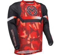 Moose Racing Sahara 2022 Maillot de motocross, noir-rouge, taille M pour homme