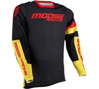Moose Racing Sahara Racewear Maillot motocross, noir-jaune, taille S pour homme