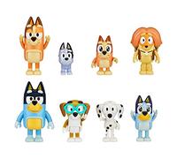 moose toys Bluey - Coffret de 8 Figurines - La Famille et Les Amis de Bluey (5,3 à 8,3 cm)