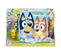 moose toys Bluey Mallette de rangement avec 8 figurines