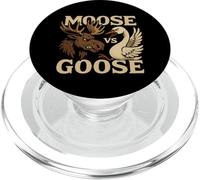 Moose vs Goose Animal Funny Animal Moose Goose Battle Retro PopSockets PopGrip pour MagSafe