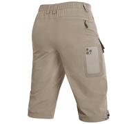 Moosehill Short 3/4 pour homme, cargo, bermuda, short de plein air, 6 poches, léger, imperméable, pantalon cargo, pantalon de randonnée, pantalon de travail, VTT, sports de plein air, short d'été,