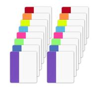 Mooshy Lot de 320 notes adhésives pour écrire et repositionner des pages de livres ou des dossiers et classeurs à levier 16 lots 8 couleurs