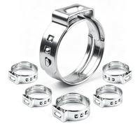 Moosswee Lot de 20 colliers de serrage 11,5-14 mm en acier inoxydable 304 | Colliers de serrage résistants à la rouille et à la corrosion, force de serrage uniforme, pour raccords de tuyaux sanitaires
