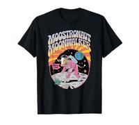 Moostronaut Moonwalker - Humour rétro Vache Spatiale T-Shirt